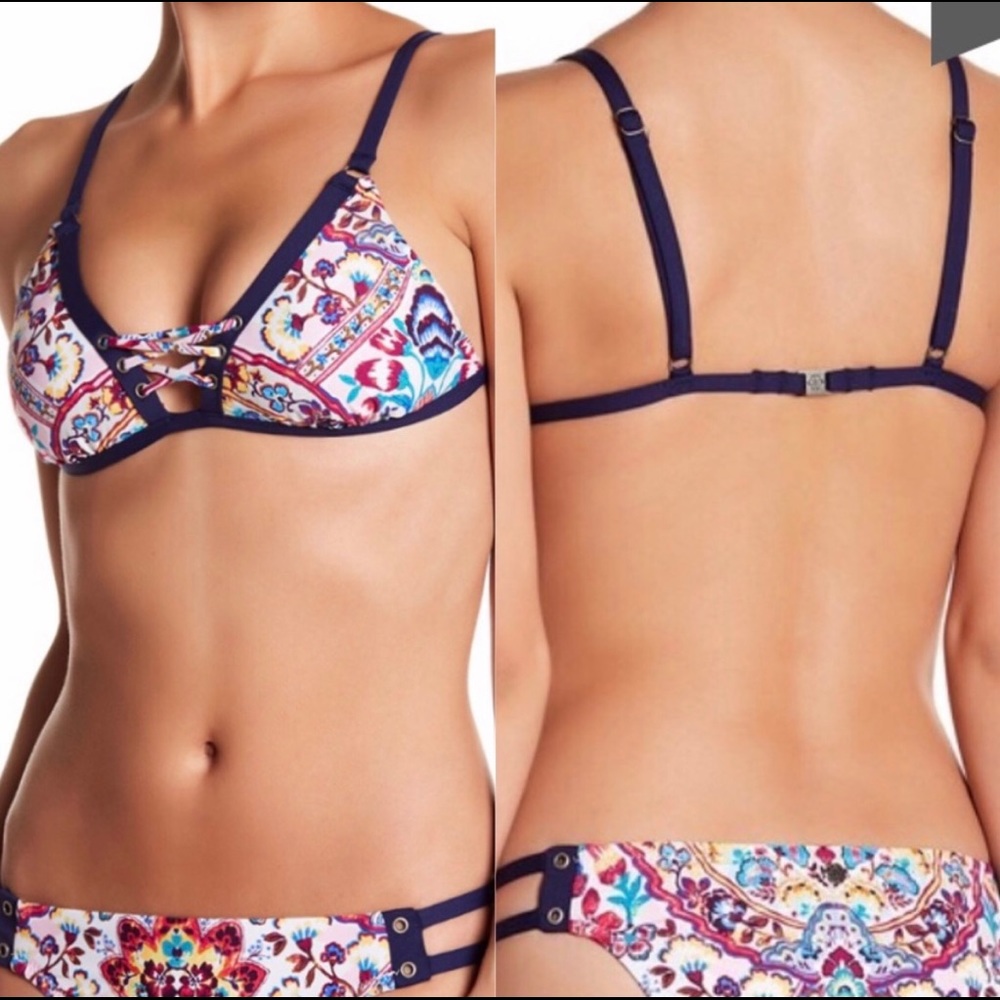 Nanette Lepore Festival Folkloric Bikini Swimsuit